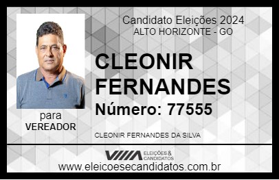 Candidato CLEONIR FERNANDES 2024 - ALTO HORIZONTE - Eleições