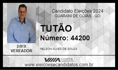 Candidato TUTÃO 2024 - GUARANI DE GOIÁS - Eleições