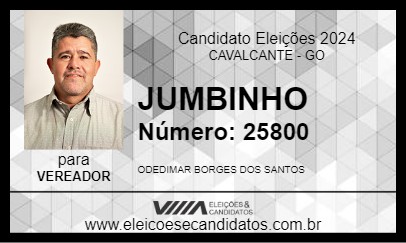 Candidato JUMBINHO 2024 - CAVALCANTE - Eleições