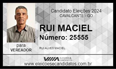 Candidato RUI MACIEL 2024 - CAVALCANTE - Eleições