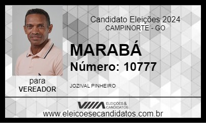 Candidato MARABÁ 2024 - CAMPINORTE - Eleições