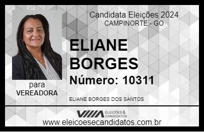 Candidato ELIANE BORGES 2024 - CAMPINORTE - Eleições