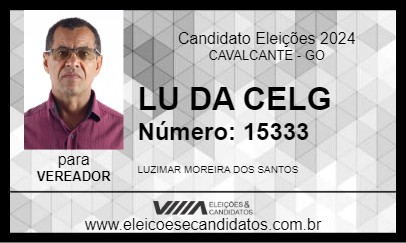 Candidato LU DA CELG 2024 - CAVALCANTE - Eleições