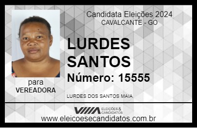 Candidato LURDES SANTOS 2024 - CAVALCANTE - Eleições