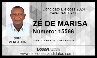 Candidato ZÉ DE MARISA 2024 - CAVALCANTE - Eleições