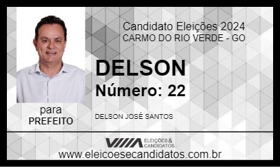 Candidato DELSON 2024 - CARMO DO RIO VERDE - Eleições