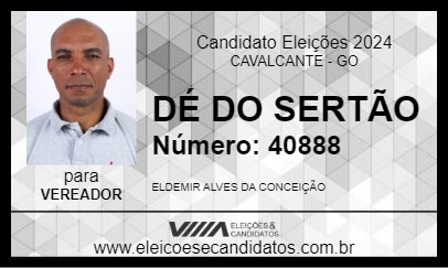 Candidato DÉ DO SERTÃO 2024 - CAVALCANTE - Eleições