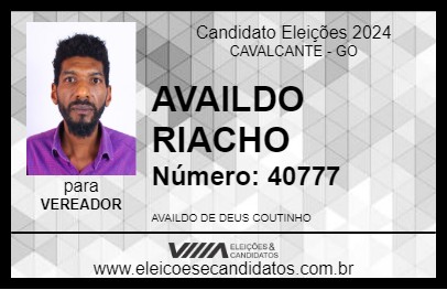 Candidato AVAILDO RIACHO 2024 - CAVALCANTE - Eleições