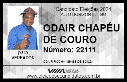 Candidato ODAIR CHAPÉU DE COURO 2024 - ALTO HORIZONTE - Eleições