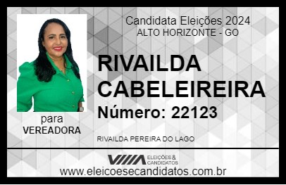 Candidato RIVAILDA CABELEIREIRA 2024 - ALTO HORIZONTE - Eleições