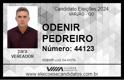 Candidato ODENIR PEDREIRO 2024 - VARJÃO - Eleições