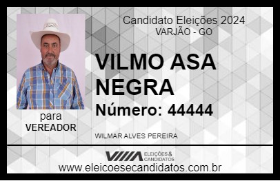 Candidato VILMO ASA NEGRA 2024 - VARJÃO - Eleições