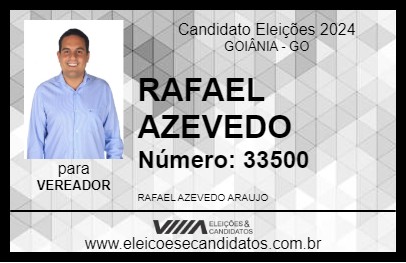 Candidato RAFAEL AZEVEDO 2024 - GOIÂNIA - Eleições