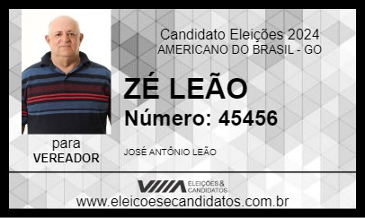 Candidato ZÉ LEÃO 2024 - AMERICANO DO BRASIL - Eleições