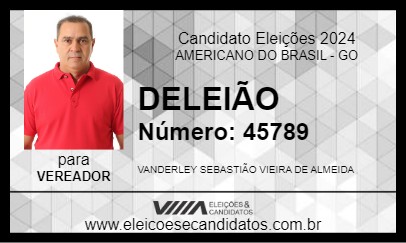 Candidato DELEIÃO 2024 - AMERICANO DO BRASIL - Eleições