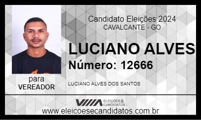 Candidato LUCIANO ALVES 2024 - CAVALCANTE - Eleições