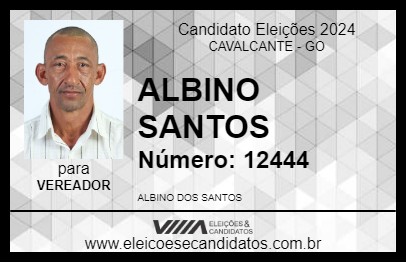 Candidato ALBINO SANTOS 2024 - CAVALCANTE - Eleições