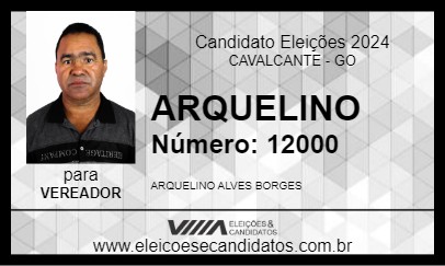 Candidato ARQUELINO 2024 - CAVALCANTE - Eleições