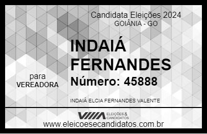 Candidato INDAIÁ FERNANDES 2024 - GOIÂNIA - Eleições