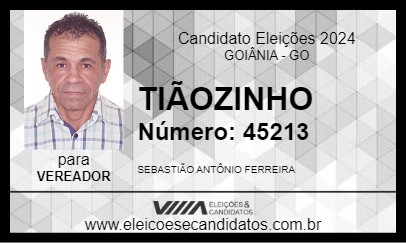 Candidato TIÃOZINHO 2024 - GOIÂNIA - Eleições