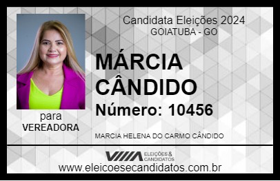 Candidato MÁRCIA CÂNDIDO 2024 - GOIATUBA - Eleições