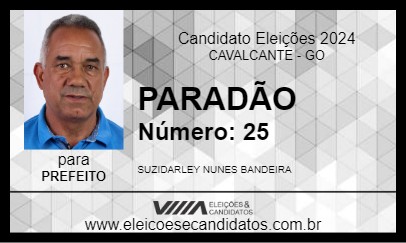 Candidato PARADÃO 2024 - CAVALCANTE - Eleições