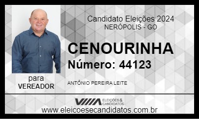 Candidato CENOURINHA 2024 - NERÓPOLIS - Eleições