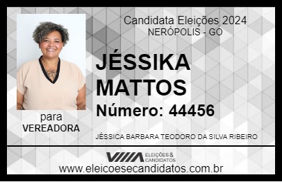 Candidato JÉSSIKA MATTOS 2024 - NERÓPOLIS - Eleições