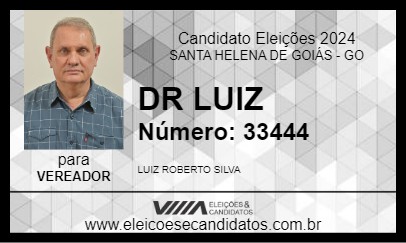 Candidato DR LUIZ 2024 - SANTA HELENA DE GOIÁS - Eleições