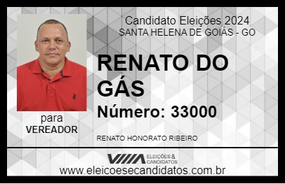 Candidato RENATO DO GÁS 2024 - SANTA HELENA DE GOIÁS - Eleições