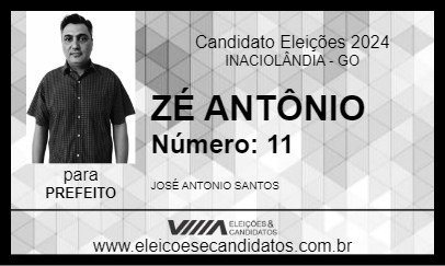 Candidato ZÉ ANTÔNIO 2024 - INACIOLÂNDIA - Eleições