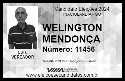 Candidato WELINGTON MENDONÇA 2024 - INACIOLÂNDIA - Eleições