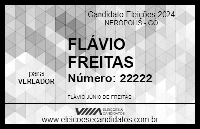 Candidato FLÁVIO FREITAS 2024 - NERÓPOLIS - Eleições