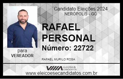 Candidato RAFAEL PERSONAL 2024 - NERÓPOLIS - Eleições