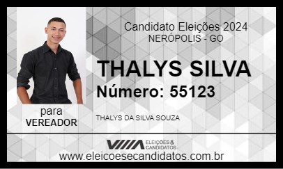 Candidato THALYS SILVA 2024 - NERÓPOLIS - Eleições