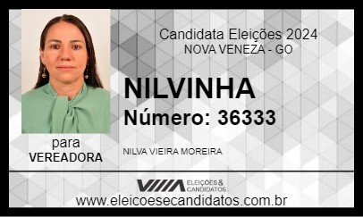 Candidato NILVINHA 2024 - NOVA VENEZA - Eleições