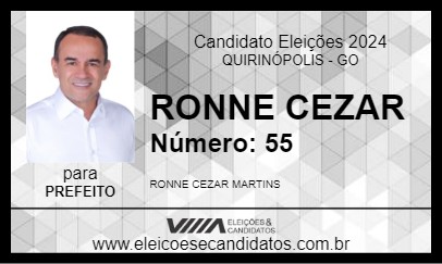 Candidato RONNE CEZAR 2024 - QUIRINÓPOLIS - Eleições