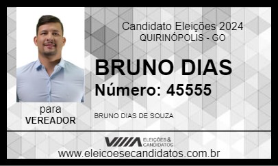 Candidato BRUNO DIAS 2024 - QUIRINÓPOLIS - Eleições