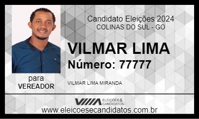 Candidato VILMAR LIMA 2024 - COLINAS DO SUL - Eleições