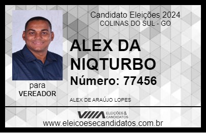 Candidato ALEX DA NIQTURBO 2024 - COLINAS DO SUL - Eleições