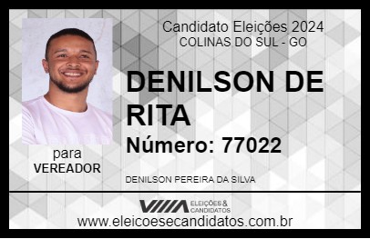 Candidato DENILSON DE RITA 2024 - COLINAS DO SUL - Eleições