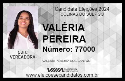 Candidato VALÉRIA PEREIRA 2024 - COLINAS DO SUL - Eleições