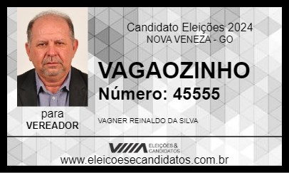 Candidato VAGAOZINHO 2024 - NOVA VENEZA - Eleições