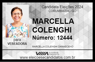 Candidato MARCELLA COLENGHI 2024 - CORUMBAÍBA - Eleições