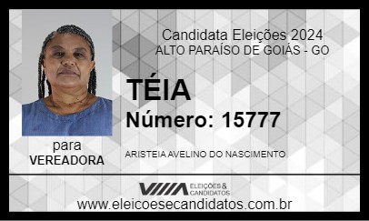 Candidato TÉIA 2024 - ALTO PARAÍSO DE GOIÁS - Eleições