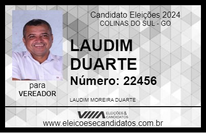 Candidato LAUDIM DUARTE 2024 - COLINAS DO SUL - Eleições