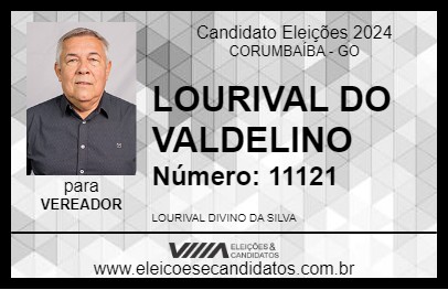 Candidato LOURIVAL DO VALDELINO 2024 - CORUMBAÍBA - Eleições