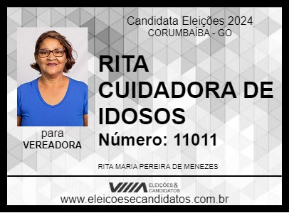 Candidato RITA CUIDADORA DE IDOSOS 2024 - CORUMBAÍBA - Eleições