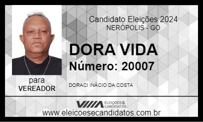 Candidato DORA VIDA 2024 - NERÓPOLIS - Eleições