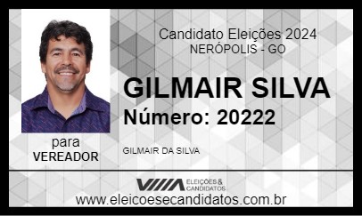 Candidato GILMAIR SILVA 2024 - NERÓPOLIS - Eleições